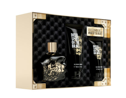 Picture of Diesel Spirit of the Brave Men's Gift Set, Eau de Toilette Spray Cologne 4.2 Fl. Oz, 2 Pack Shower Get 3.4 Fl. Oz. and 1.7 Fl. Oz.