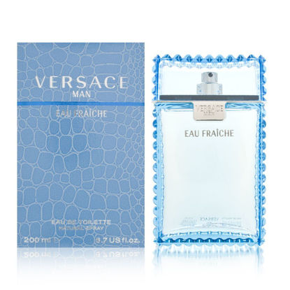 Picture of Versace Man by Versace Eau Fraiche Eau De Toilette Spray (Blue) 6.7 oz for Men - 100% Authentic