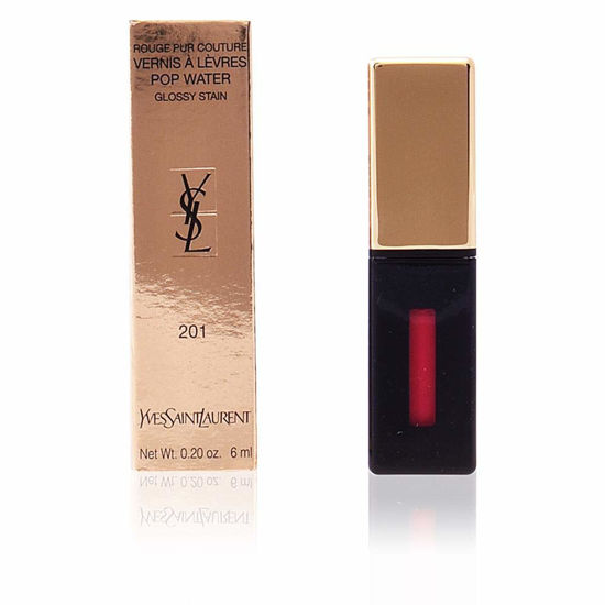 Picture of Yves Saint Laurent Vernis A Levres Pop Water Glossy Stain, 205 Pink Rain, 0.2 Ounce