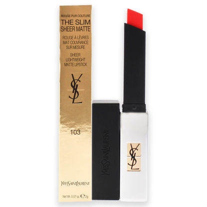 Picture of Yves Saint Laurent Rouge Pur Couture The Slim Sheer Matte Lipstick - 103 Orange Women Lipstick 0.07 oz