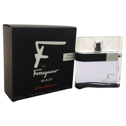 Picture of Salvatore Ferragamo F Black 3.4 oz EDT Spray for Men - pack of 1