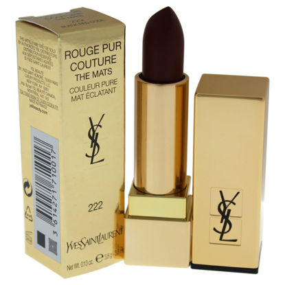 Picture of Yves Saint Laurent Rouge Pur Couture The Mats - # 222 Black Red Code By Yves Saint Laurent for Women - 0.13 Oz Lipstick, 0.13 Oz