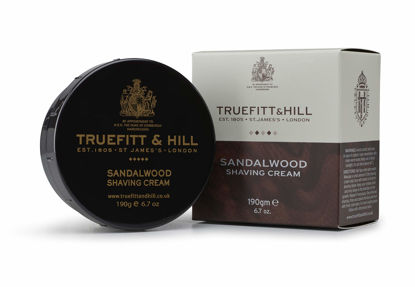 Picture of Truefitt & Hill Shaving Cream Bowl - Sandalwood | Smooth Glide for Incredibly Close, Yet Comfortable Hydrating Shave, 6.7 ounces