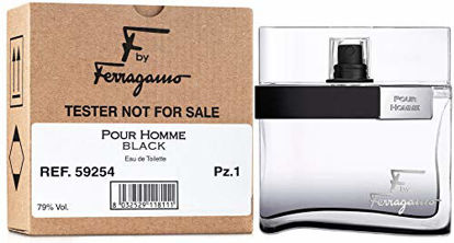 Picture of F by Ferragamo Black By Salvatore Ferragamo For Men Eau De Toilette Natural Spray, 3.4 Fl Oz/100 ml