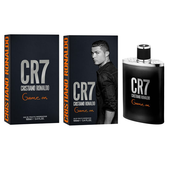 Picture of Cristiano Ronaldo CR7 Game On - Aromatic Fragrance For Men - Woody And Alluring Scent - Tropical And Dense Essence - A Dark And Sophisticated Aesthetic - Bold And Long Wearing - 3.4 Oz EDT Spray