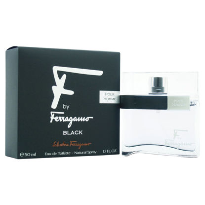 Picture of Salvatore Ferragamo F Black Eau De Toilette Spray for Men, 1.7 Fl Oz