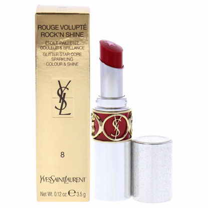 Picture of Yves Saint Laurent Rouge Volupte RockN Shine Lipstick - 08 RockN Red Women Lipstick 0.12 oz