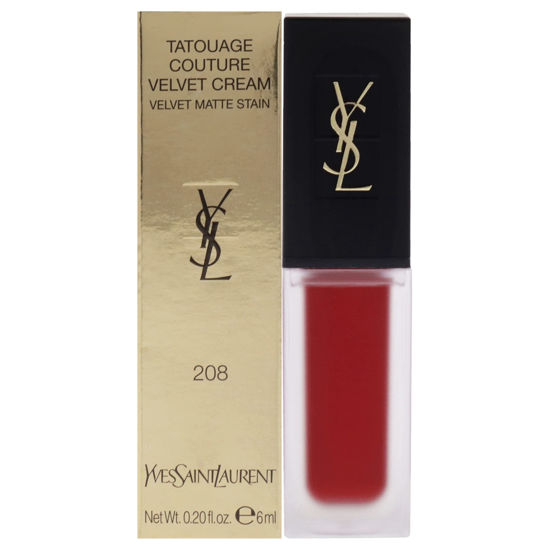 Picture of Yves Saint Laurent Tatouage Couture Velvet Matte Cream - 208 Rouge Faction Lipstick Women 0.2 oz