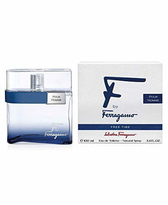 Picture of Salvatore Ferragamo F Free Time Eau De Toilette Spray for Men, 3.4 Ounce