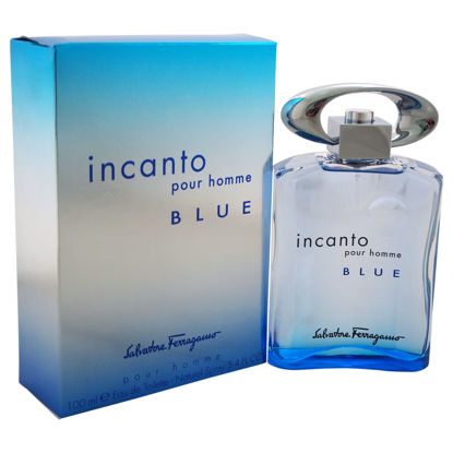 Picture of Salvatore Ferragamo Incanto Blue Cologne Eau De Toilette Spray 3.4 Ounce