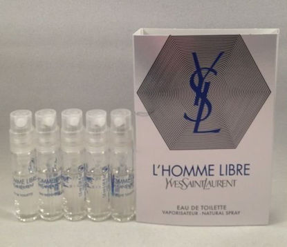 Picture of 5 Yves Saint Laurent YSL L'homme Libre EDT Spray Vial Sample .05 Oz/1.5 Ml Each