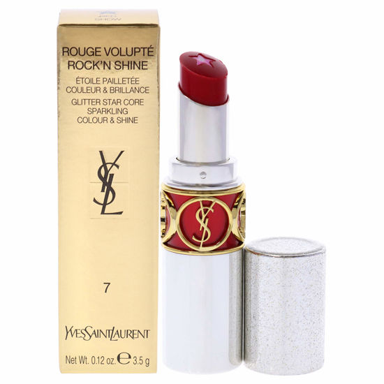 Picture of Yves Saint Laurent Rouge Volupte RockN Shine Lipstick - 07 Red Show Women Lipstick 0.12 oz