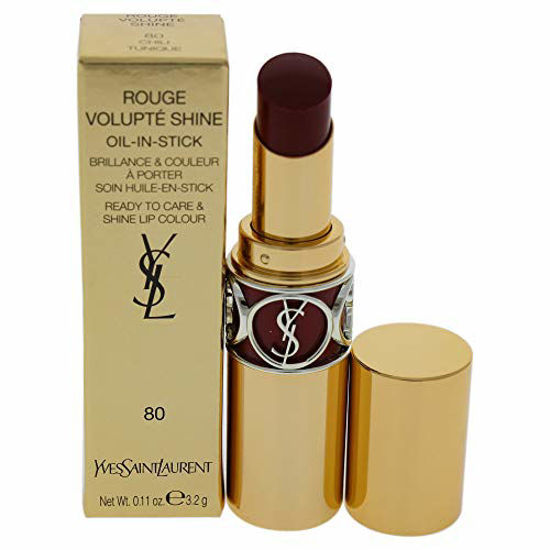 Picture of Yves Saint Laurent Rouge Volupte Shine Oil-In-Stick Lipstick - 80 Chili Tunique Lipstick Women 0.11 oz