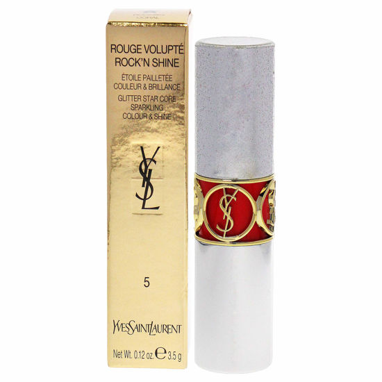 Picture of Yves Saint Laurent Rouge Volupte RockN Shine Lipstick - 05 Rocking Coral Women Lipstick 0.12 oz