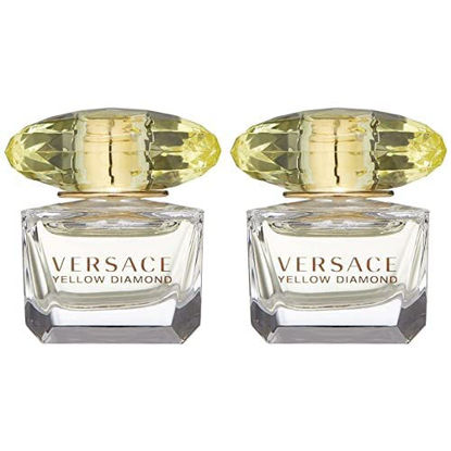 Picture of Versace Yellow Diamond Eau De Toilette Spray for Women, 0.17 Fl Oz (Miniature) (Pack of 2)