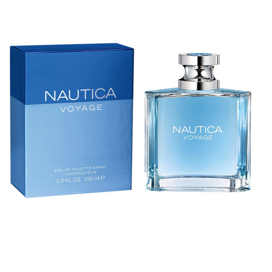 Picture of Nautica Voyage Eau De Toilette for Men - Fresh, Romantic, Fruity Scent - Woody, Aquatic Notes of Apple, Water Lotus, Cedarwood, and Musk - Ideal for Day Wear - 3.3 Fl Oz