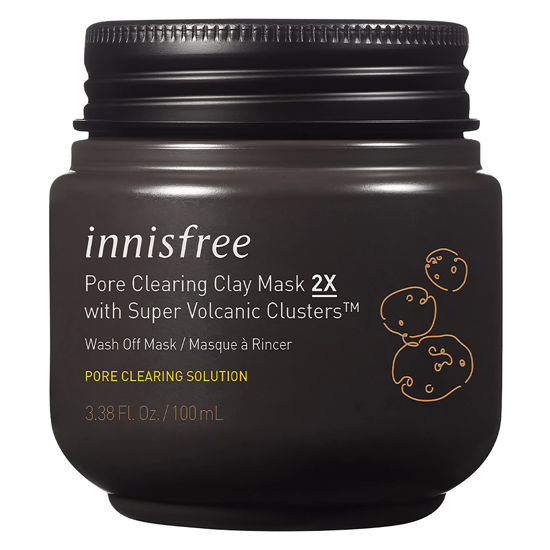 Picture of innisfree Pore Clearing Clay Mask 2X Super Volcanic Clusters Face Treatment, 3.38 Fl Oz (Pack of 1)