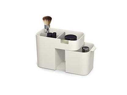 Picture of Joseph Joseph 75003 Viva Makeup Cosmetic Storage Organizer with Drawer, Small, Shell