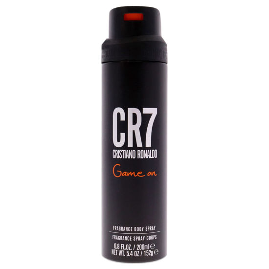 Picture of Cristiano Ronaldo CR7 Game On - Aromatic Fragrance For Men - Woody And Alluring Scent - Tropical And Dense Essence - A Dark And Sophisticated Aesthetic - Bold And Long Wearing - 6.8 Oz Body Spray