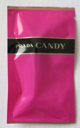 Picture of Prada candy Eau De Parfum sample card 0.05fl oz