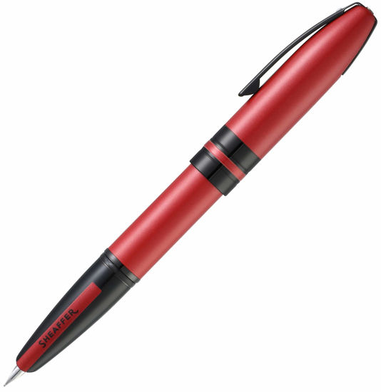 Picture of Sheaffer Icon Metallic Red with Gloss Black PVD Appts. Fountain Pen - Fine Nib