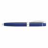 Picture of Sheaffer 300 Glossy Blue Lacquer Fountain Pen with Chrome-Plated Trim and Medium Nib