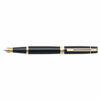 Picture of Sheaffer 300 Glossy Black Fountain Pen with Gold Tone Trim and Medium Nib