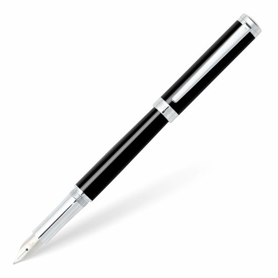 Picture of Sheaffer Intensity Onyx Fountain Pen with Chrome-Plated Trim and Broad Nib