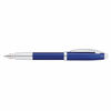 Picture of Sheaffer 100 Glossy Blue Lacquer Fountain Pen with Polished Chrome Trim and Medium Nib