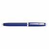 Picture of Sheaffer 100 Glossy Blue Lacquer Fountain Pen with Polished Chrome Trim and Medium Nib