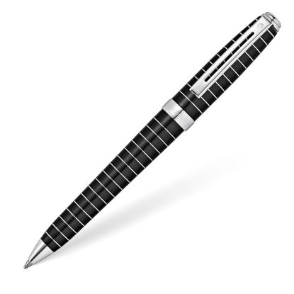 Picture of Sheaffer Prelude Black Lacquer w/Horizontal Line Engraving Ballpoint Pen