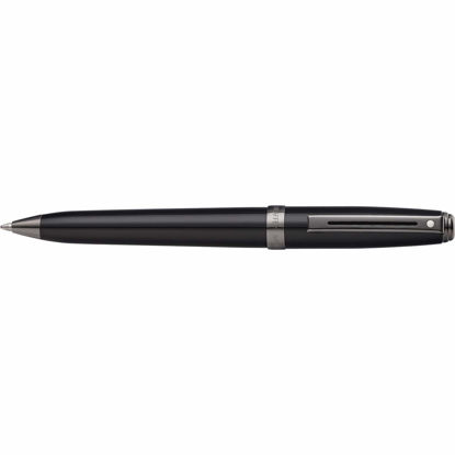 Picture of Sheaffer Prelude Gloss Black Ballpoint Pen with Gun Metal Tone PVD Trim