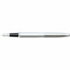 Picture of Sheaffer VFM Strobe Silver Fountain Pen with Chrome Trim and Medium Nib