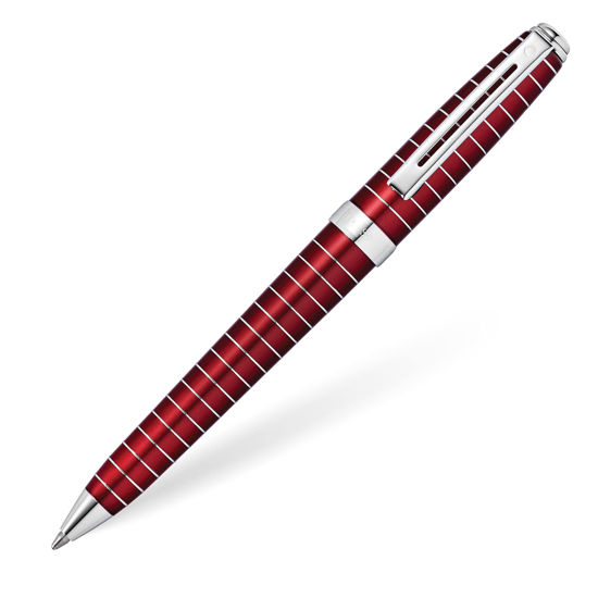 Picture of Sheaffer Prelude Merlot Lacquer w/Horizontal Line Engraving Ballpoint Pen