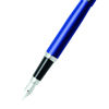 Picture of Sheaffer VFM Neon Blue Fountain Pen with Chrome Trim and Medium Nib