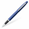 Picture of Sheaffer VFM Neon Blue Fountain Pen with Chrome Trim and Fine Nib