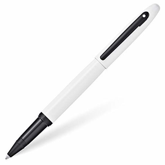 Picture of Sheaffer VFM Glossy White Lacquer w/Matte Black Powder Coated Appointments Rollerball Pen