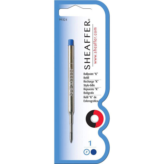 Picture of Sheaffer Ballpoint Refill "K" Style - Blue Fine - Blister Card