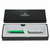 Picture of Sheaffer Sentinel Bright Green Ballpoint Pen with Brushed Chrome Cap