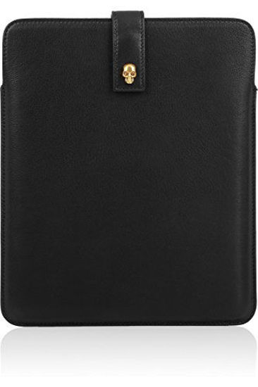 Picture of Alexander McQueen Skull Charm Leather iPad Sleeve