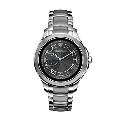 Picture of Emporio Armani Men's Stainless Steel Touchscreen Smartwatch, Color: Silver-Toned (Model: ART5010)