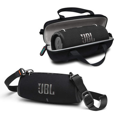 Picture of JBL Xtreme 3 Portable Bluetooth Speaker - Powerful Sound & Deep Bass - IP67 Waterproof - Pair with Multiple Speakers - Wireless Bluetooth Speaker Bundle with Megen Protective Hardshell Case (Black)