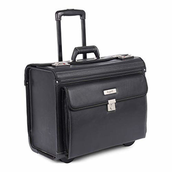 Picture of Bugatti - Warren Collection - Business Case on Wheels Synthetic Leather - Black