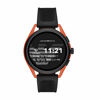 Picture of Emporio Armani Men's Smartwatch 3 Touchscreen Aluminum and Rubber Smartwatch, Black and Orange-ART5025