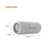 Picture of JBL Flip 6 - Portable Bluetooth Speaker, Powerful Sound and Deep Bass, IPX7 Waterproof, 12 Hours of Playtime, Speaker for Home, Outdoor and Travel (White) (Renewed)