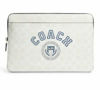 Picture of COACH Womens Laptop Sleeve In Signature Canvas with Coach Varsity - SV/CHALK/INDIGO Multi -Fits 13" Laptop