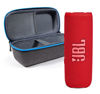 Picture of JBL Flip 6 Waterproof Portable Wireless Bluetooth Speaker Bundle with divvi! Premium Hardshell Case - Red