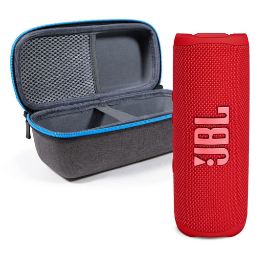  JBL Flip 6 IP67 Waterproof Portable Wireless Bluetooth Speaker  with Exclusive Protective Hardshell Case (Red) : Electronics