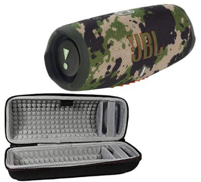 Picture of JBL Charge 5 - Portable Bluetooth Speaker with Exclusives Hardshell Travel Case with IP67 Waterproof and USB Charge Out (Camouflage)