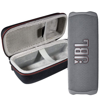 Picture of JBL Flip 6 Waterproof Portable Wireless Bluetooth Speaker Bundle with Hardshell Protective Case (Grey)